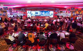 Antarmuka aplikasi kereta toto menampilkan live dealer tables dengan dealer profesional dan chat multilingual